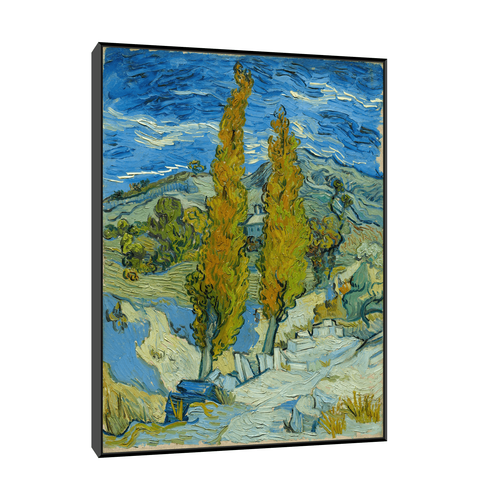 Two Poplars in the Alpilles near Saint-Rémy, Vincent van Gogh - ArtDeco Canvas