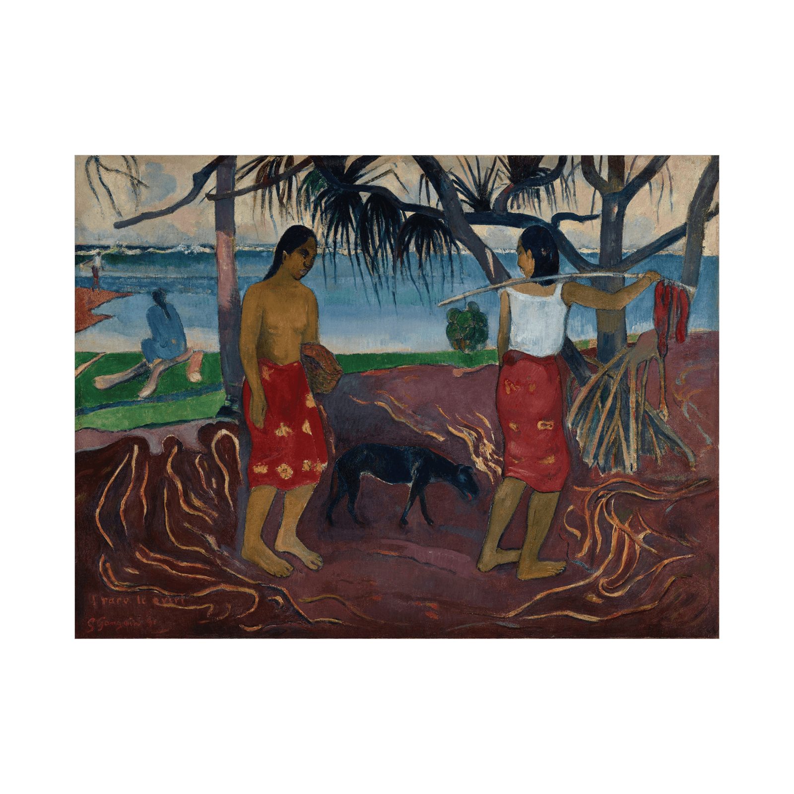 Under the Pandanus, Paul Gauguin - ArtDeco Canvas