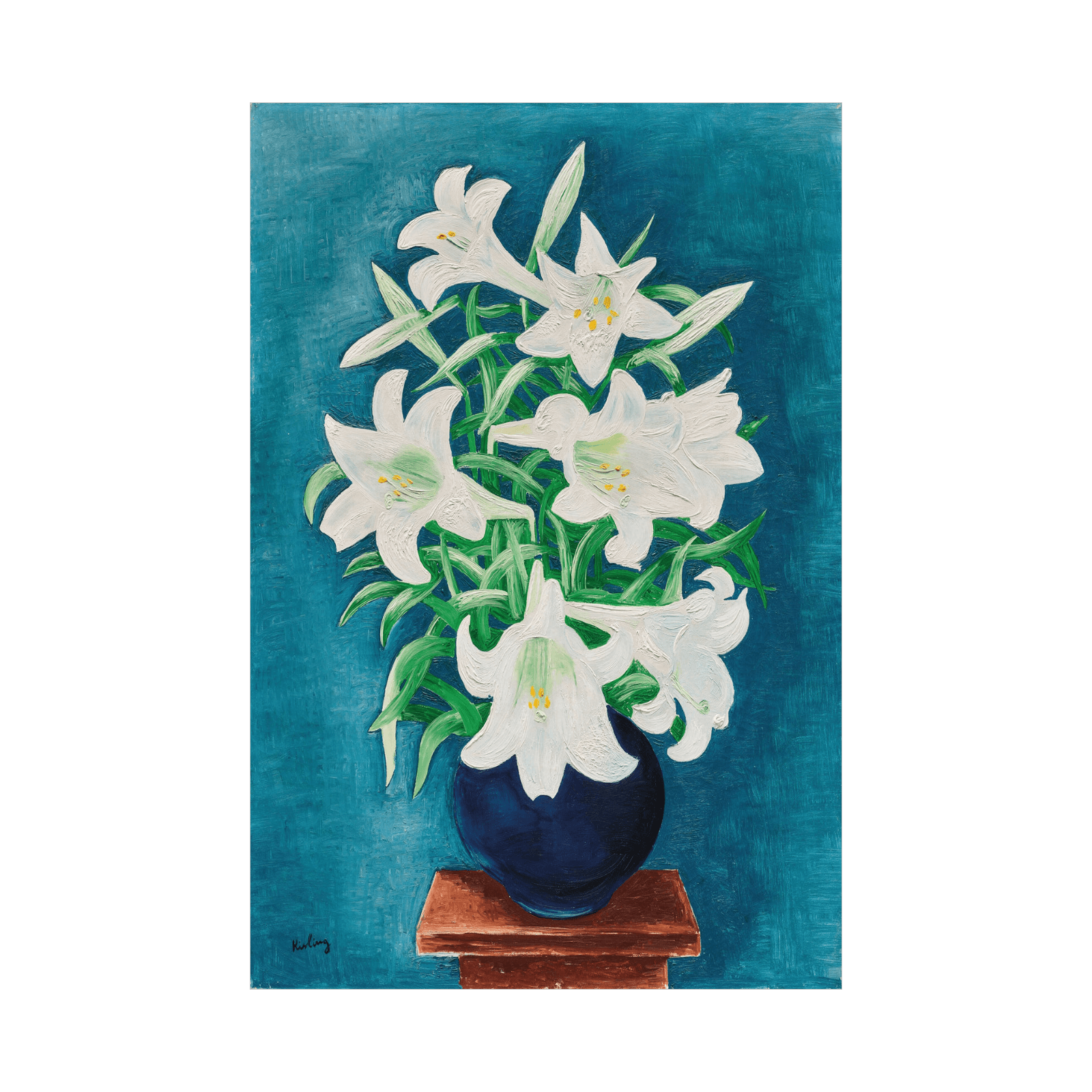 Vase de lys, Moïse Kisling