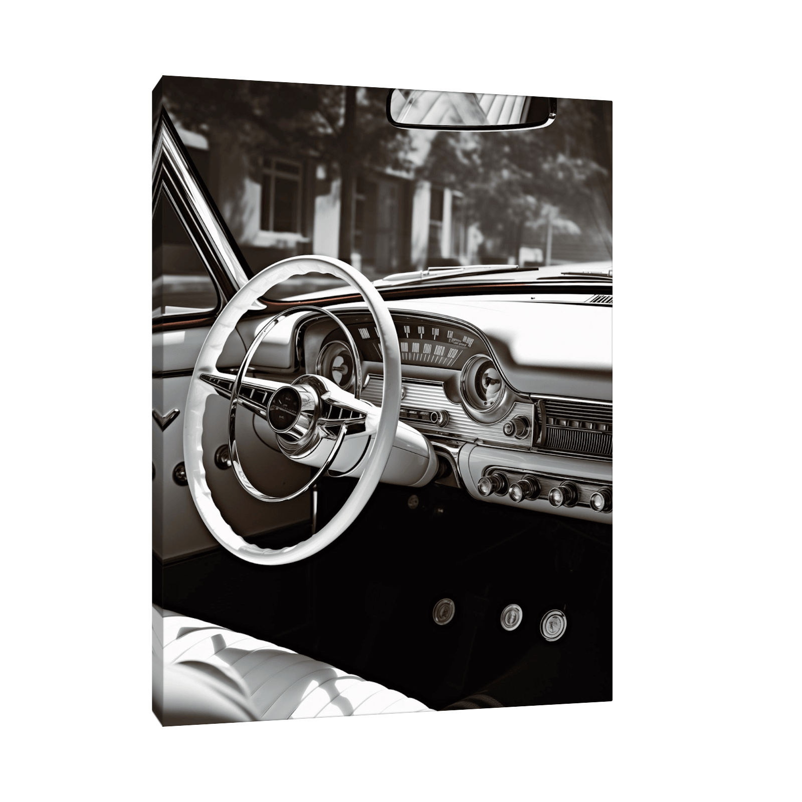 Vintage car interior ll - ArtDeco Canvas