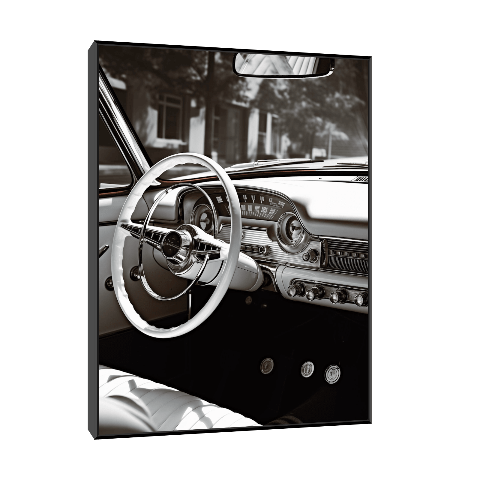 Vintage car interior ll - ArtDeco Canvas