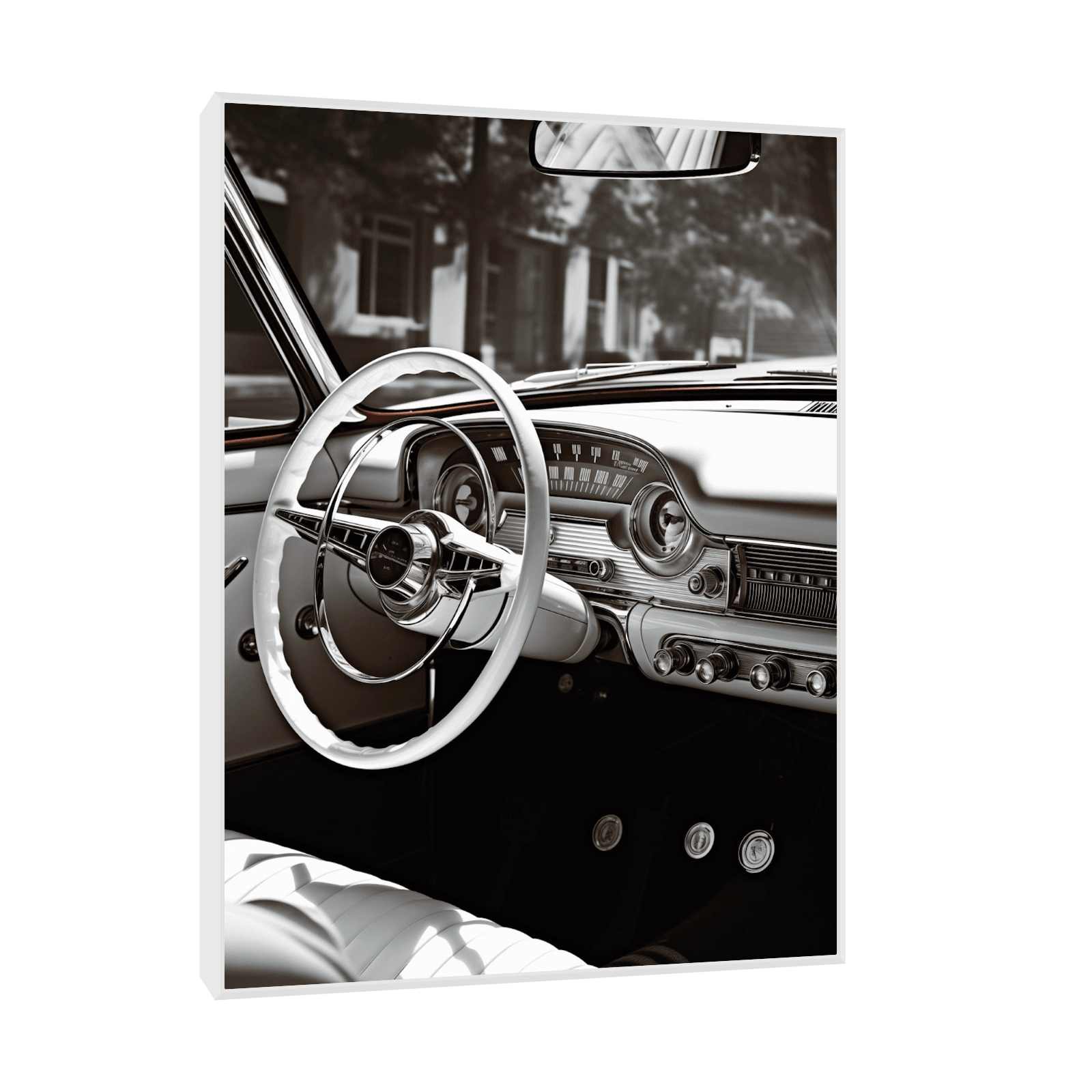 Vintage car interior ll - ArtDeco Canvas