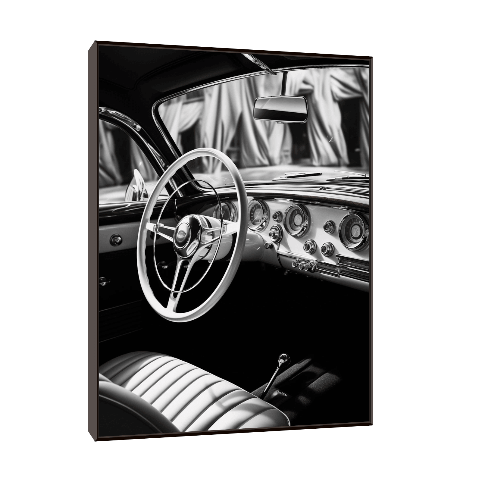 Vintage car interior lll - ArtDeco Canvas