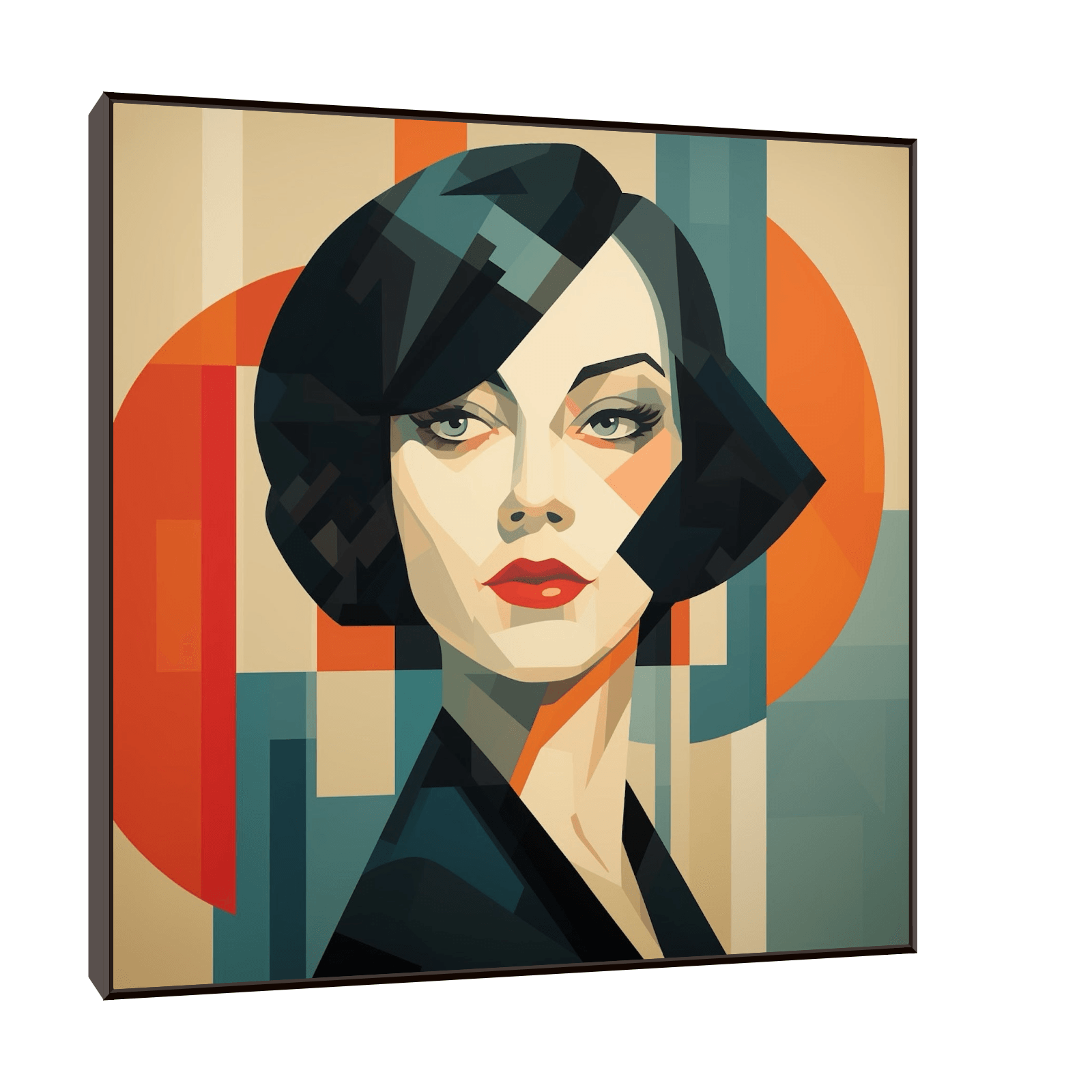 Vintage woman depiction - ArtDeco Canvas