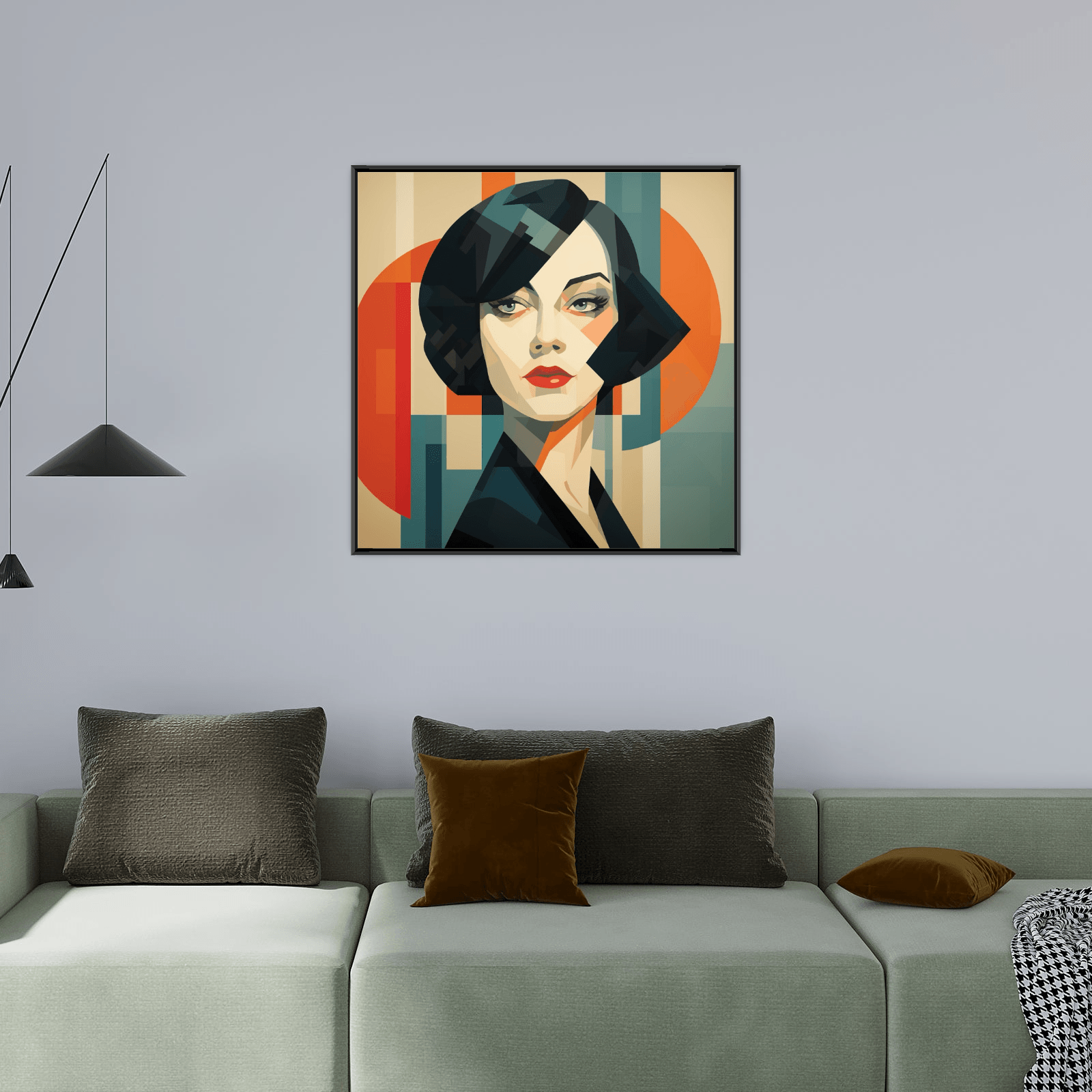 Vintage woman depiction - ArtDeco Canvas
