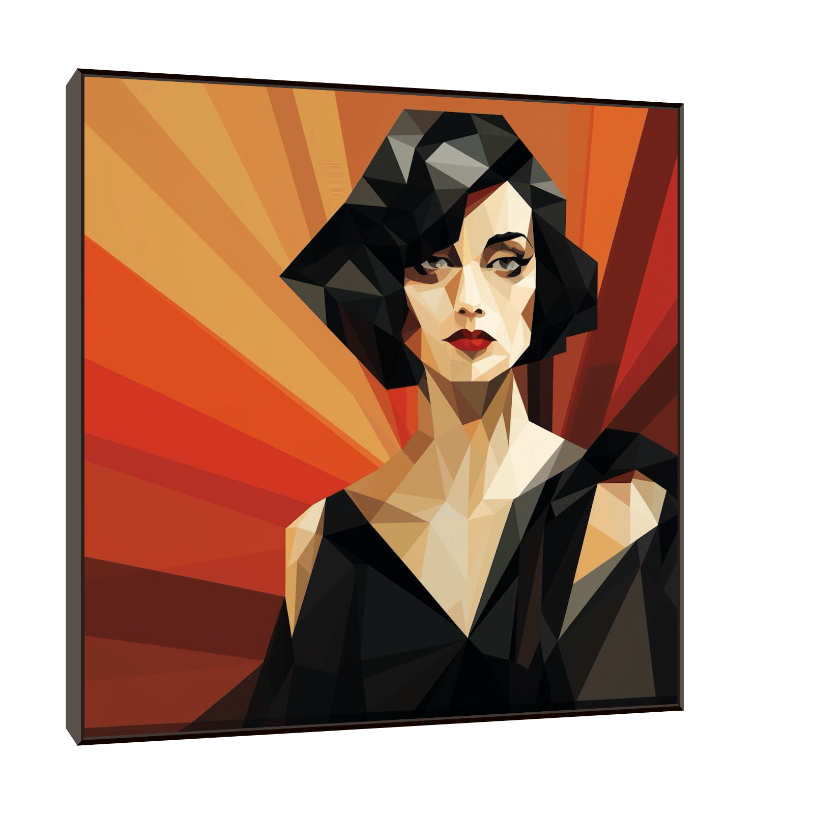 Vintage woman in black - ArtDeco Canvas