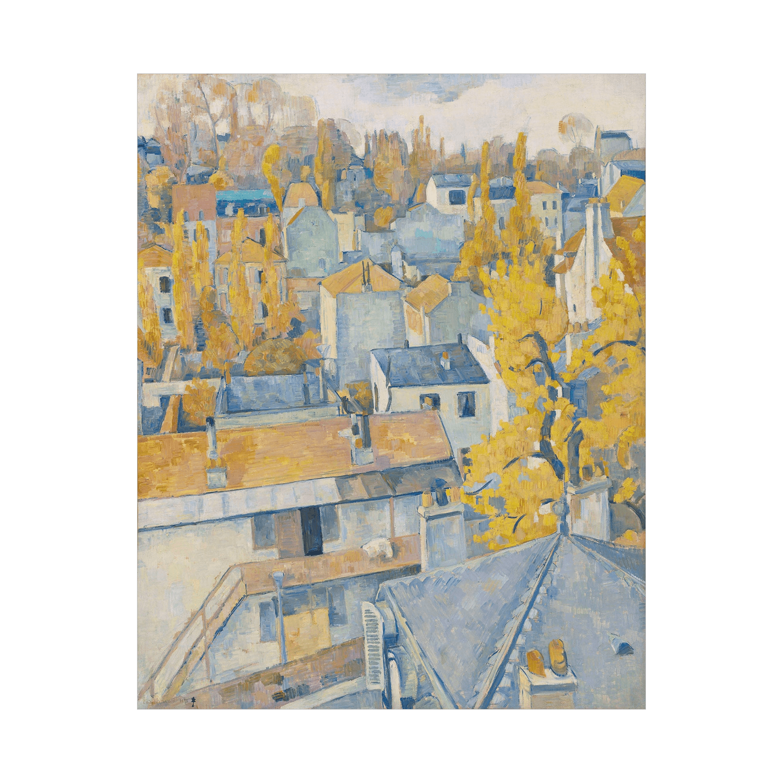 Vue des toits, Emile Bernard - ArtDeco Canvas