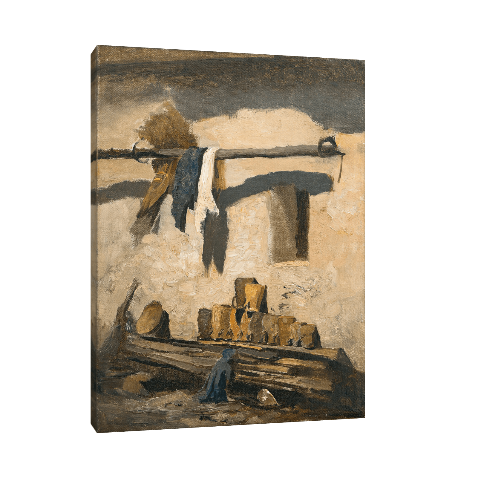 Wall of a house, Olga Wisinger-Florian - ArtDeco Canvas