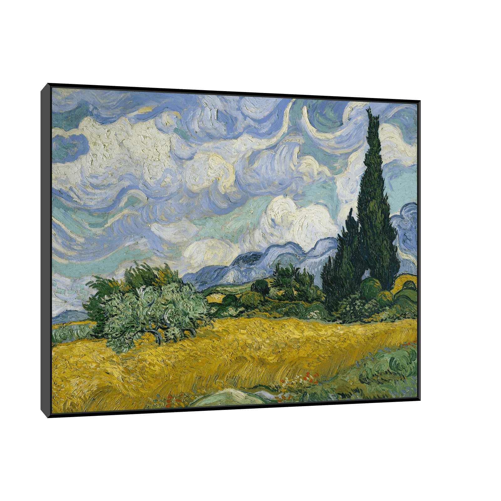 Wheat Field with Cypresses, Vincent van Gogh - ArtDeco Canvas