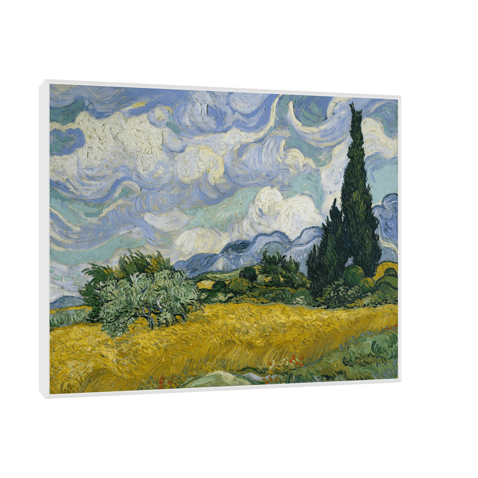 Wheat Field with Cypresses, Vincent van Gogh - ArtDeco Canvas