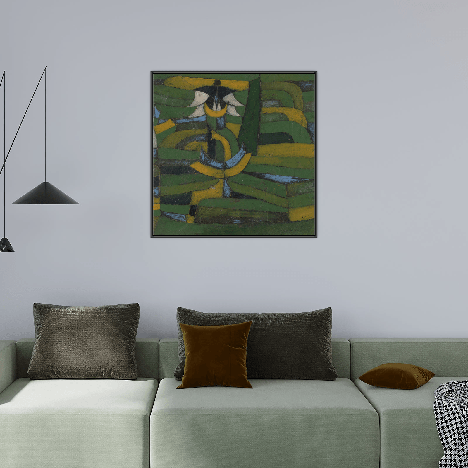 White Blossom in the Garden, Paul Klee - ArtDeco Canvas