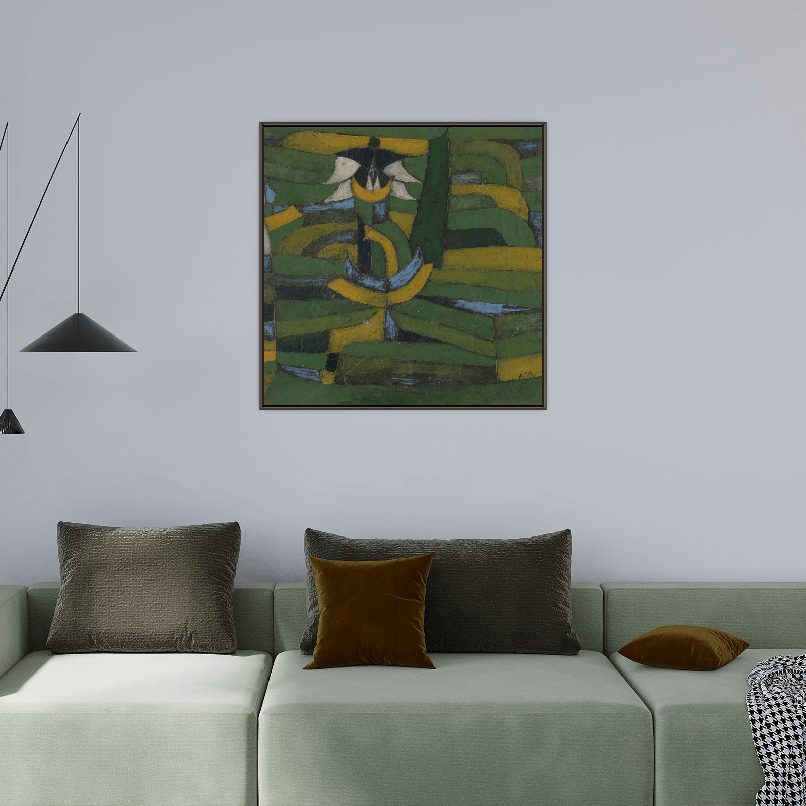 White Blossom in the Garden, Paul Klee - ArtDeco Canvas