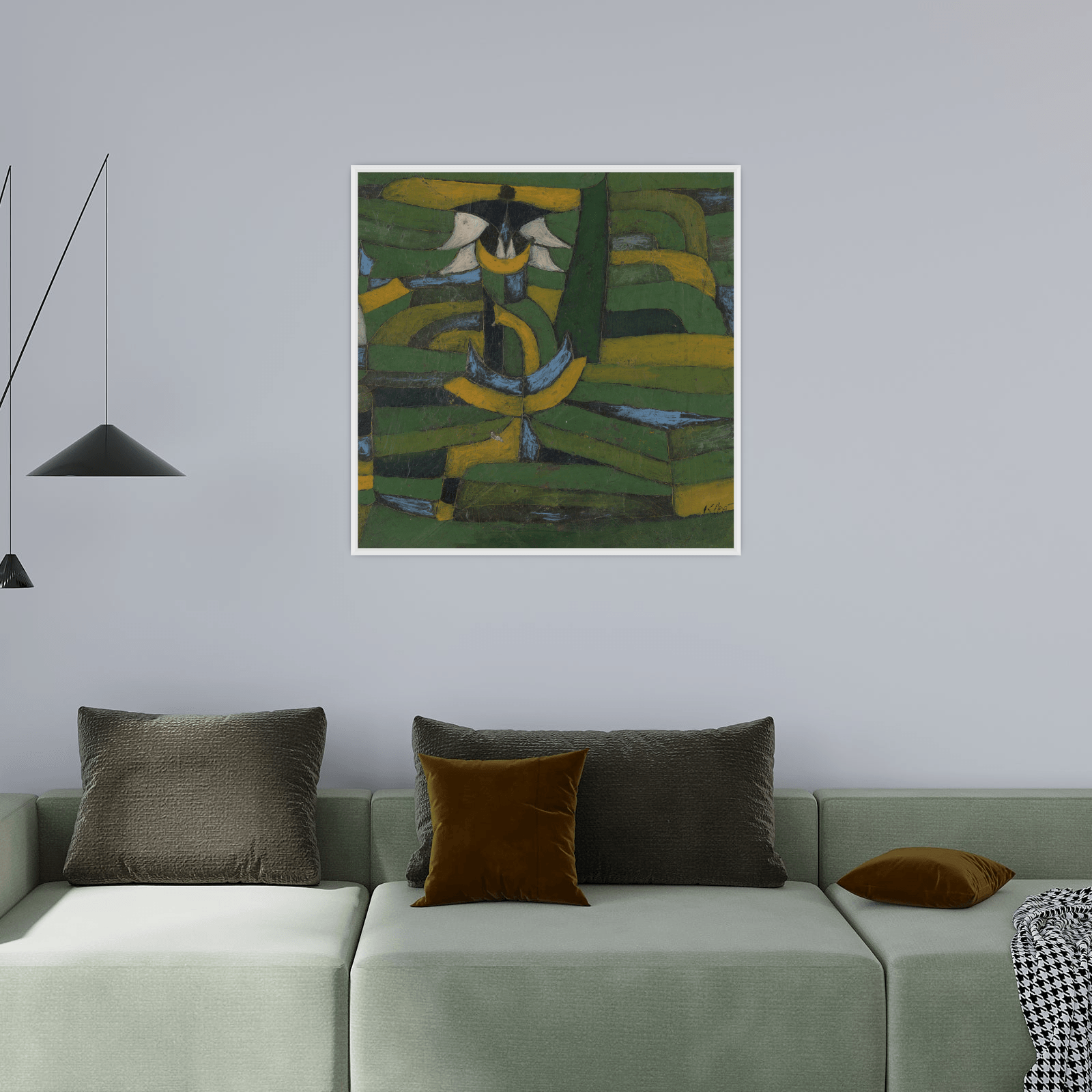 White Blossom in the Garden, Paul Klee - ArtDeco Canvas