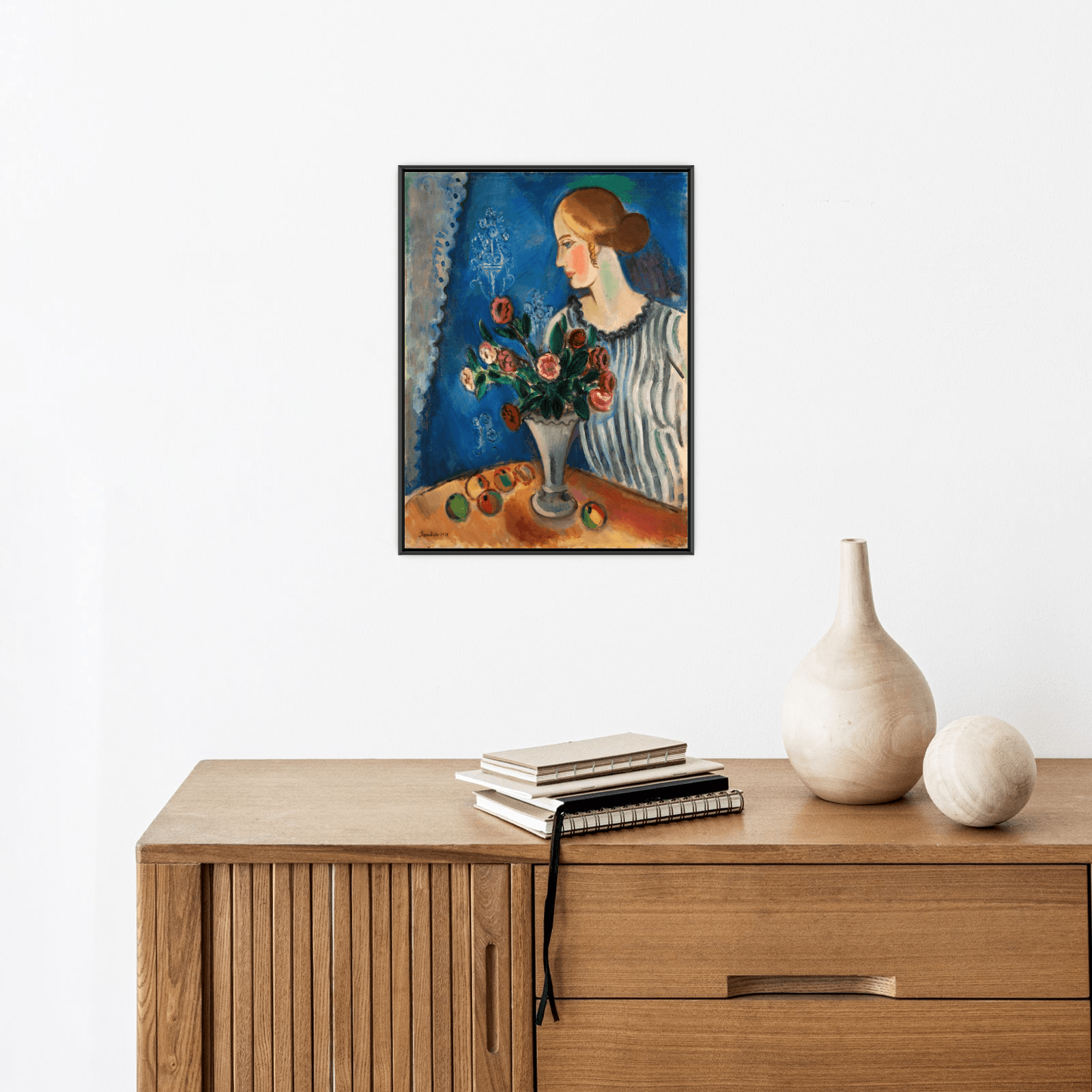 Woman and Still Life, Gösta Sandels - ArtDeco Canvas