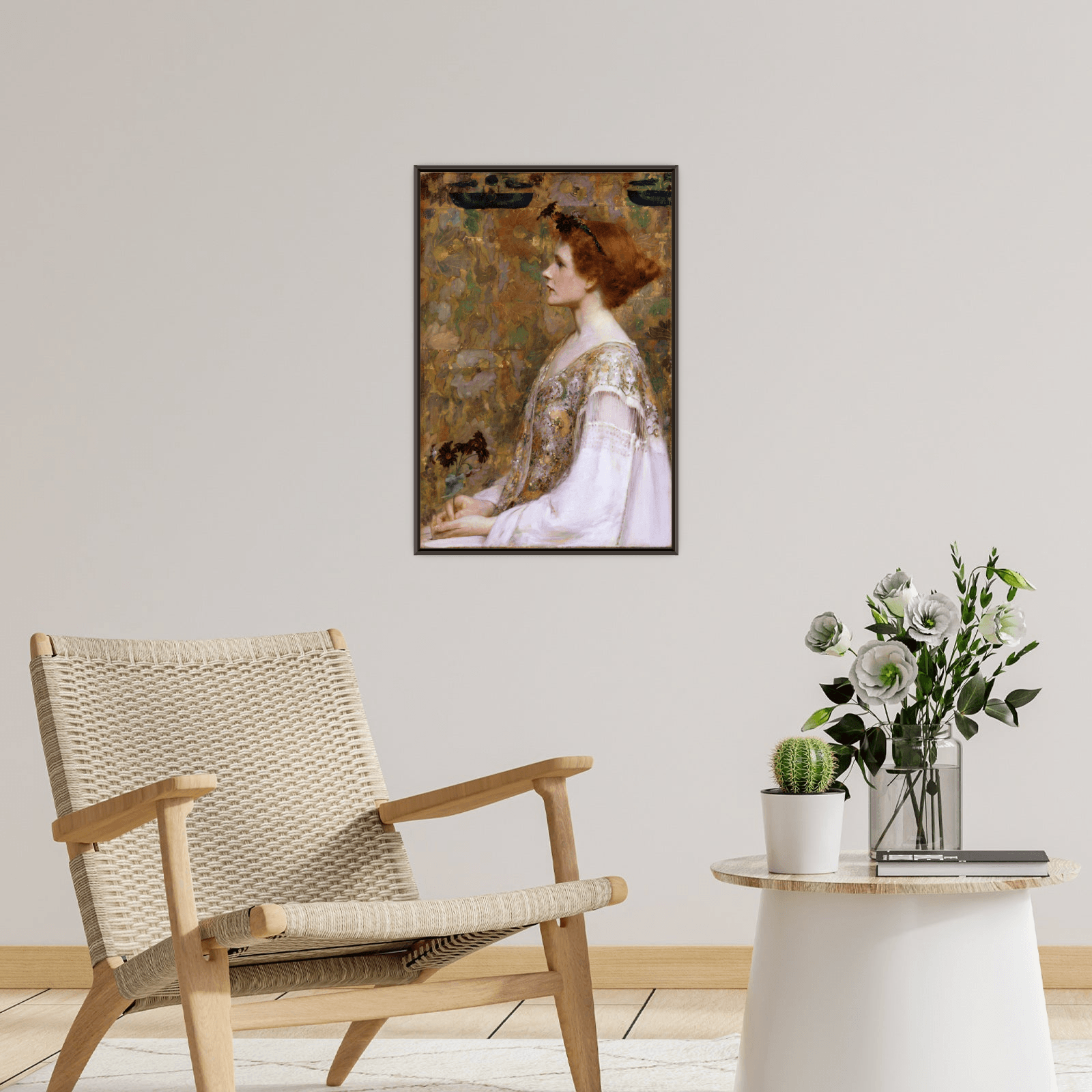 Woman with Red Hair, Albert Herter - ArtDeco Canvas