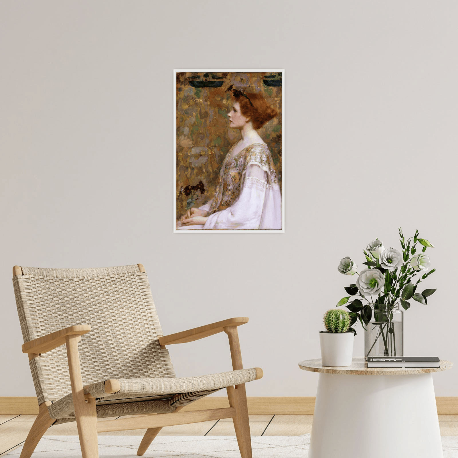 Woman with Red Hair, Albert Herter - ArtDeco Canvas