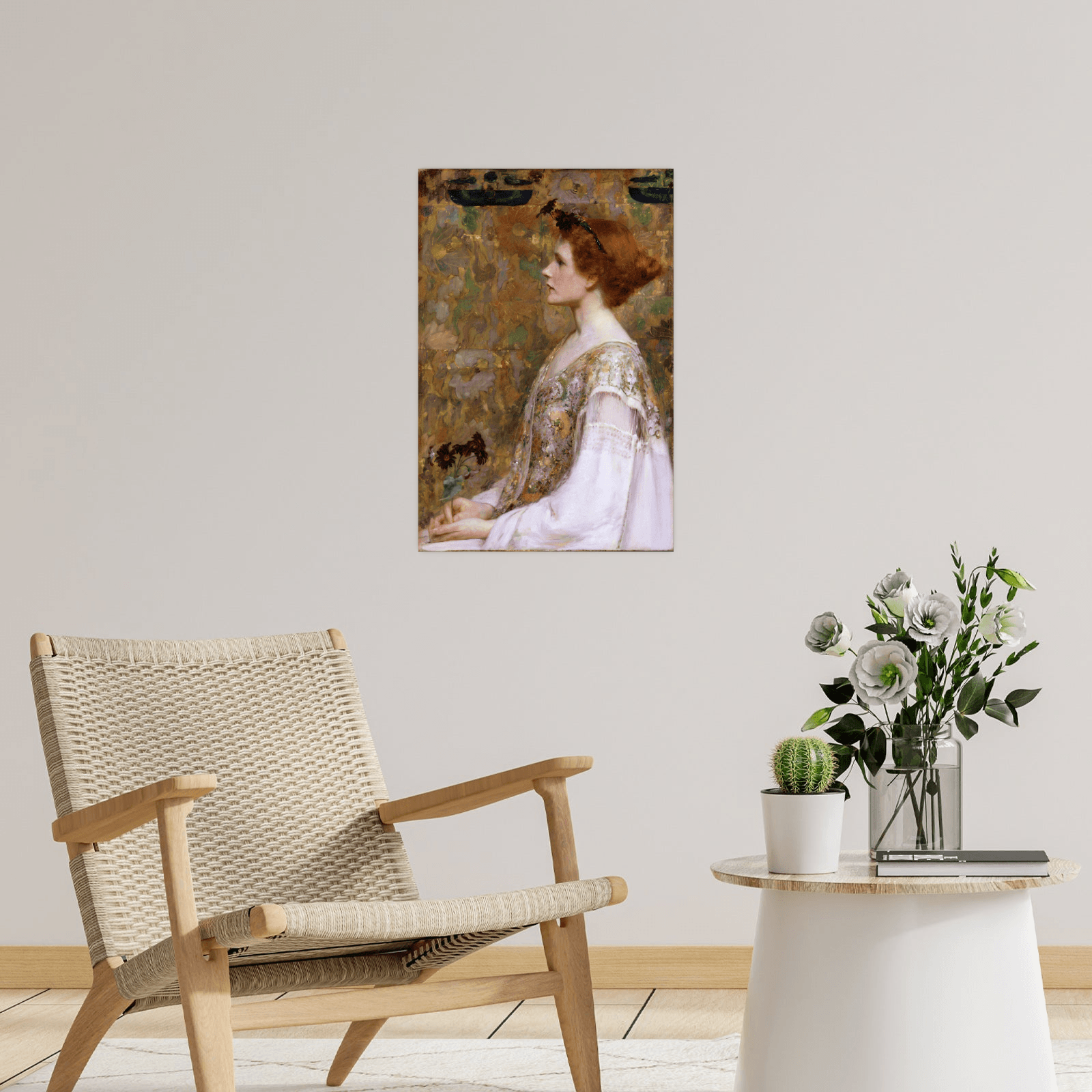 Woman with Red Hair, Albert Herter - ArtDeco Canvas