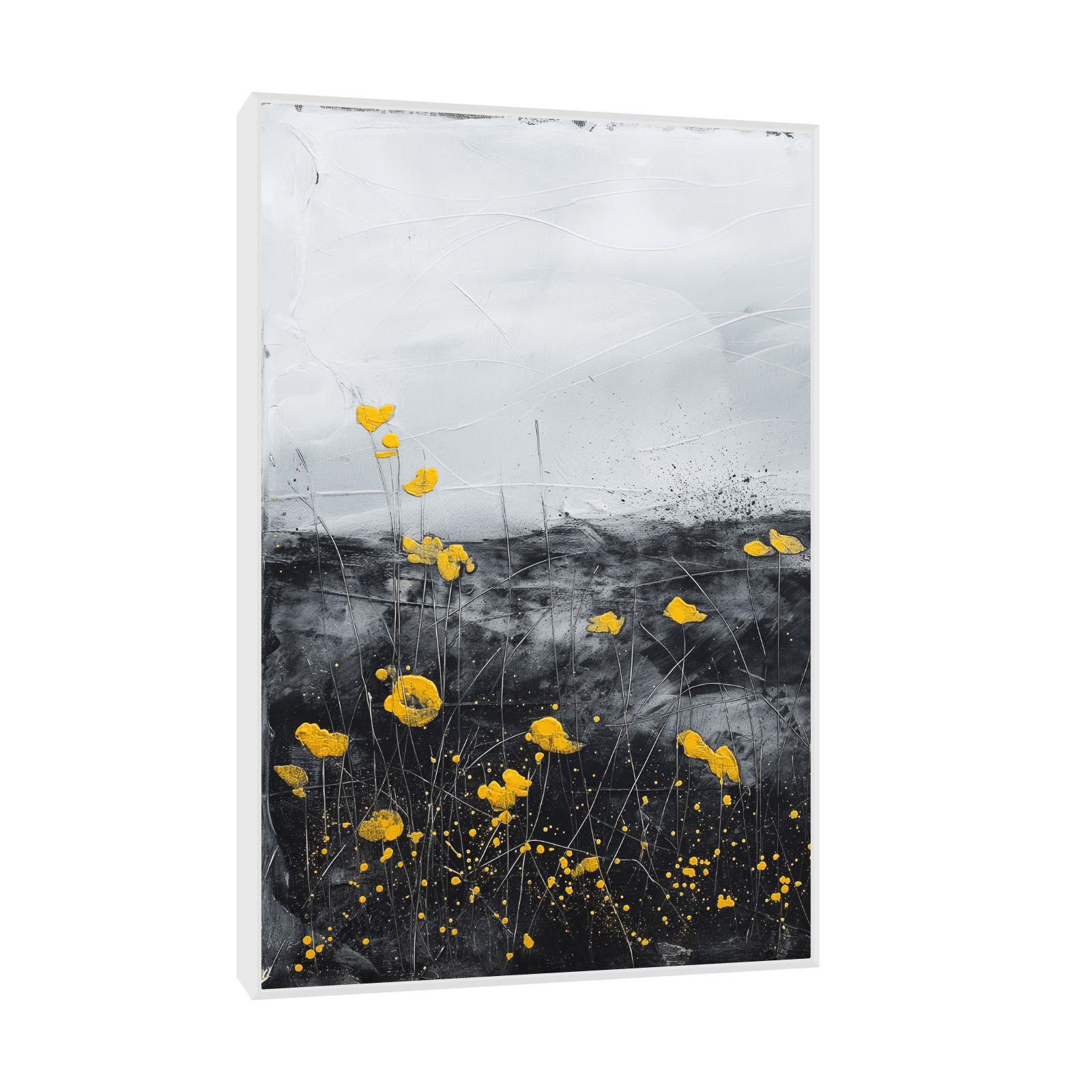 Yellow flowers - ArtDeco Canvas