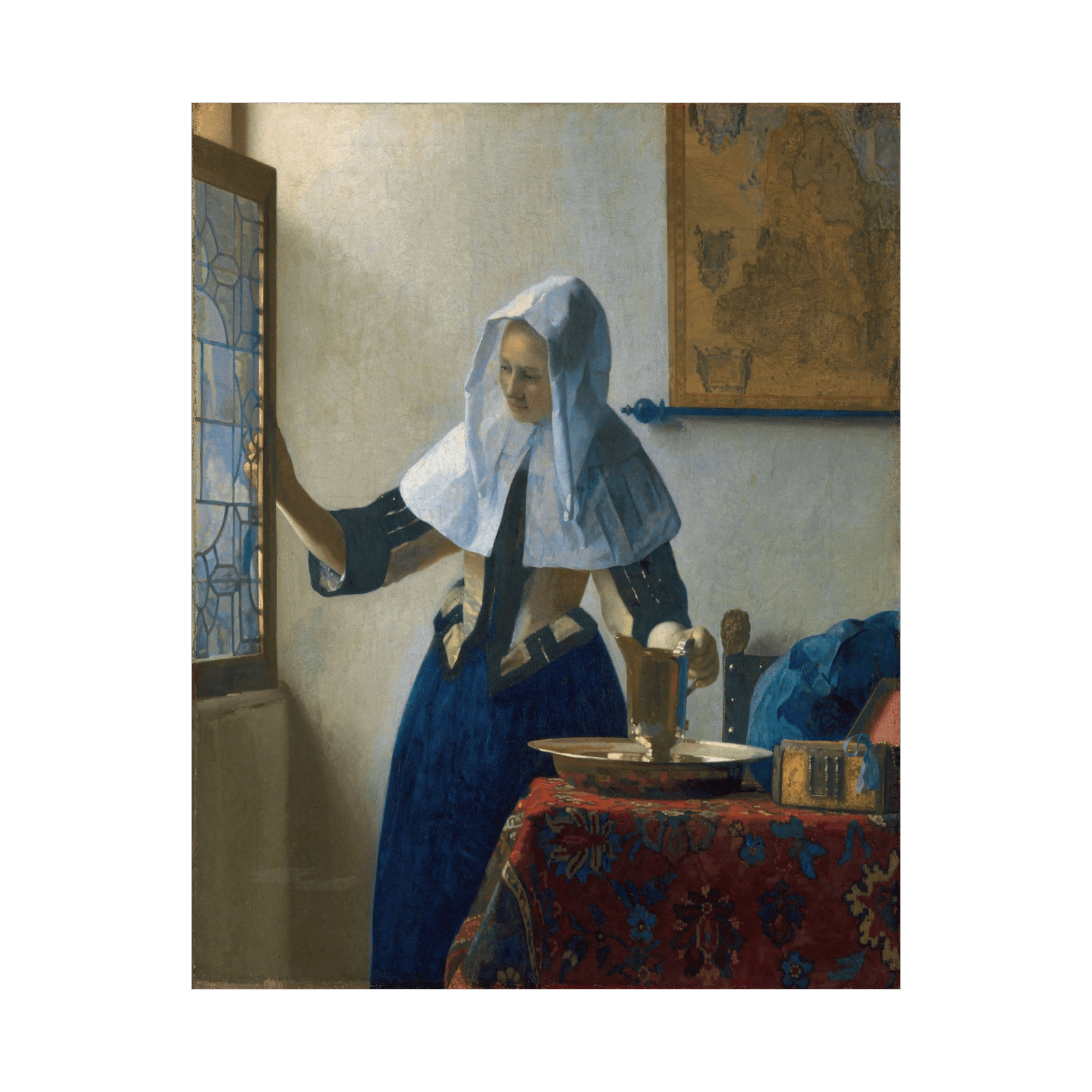 Young Woman with a Water Pitcher, Johannes Vermeer - ArtDeco Canvas