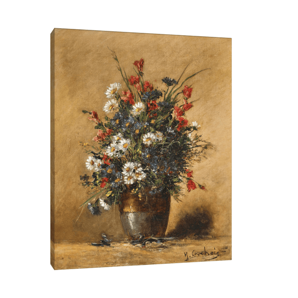 A Bouquet of Field Flowers, Eugène Henri Cauchois - ArtDeco Canvas