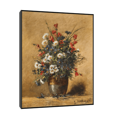A Bouquet of Field Flowers, Eugène Henri Cauchois - ArtDeco Canvas
