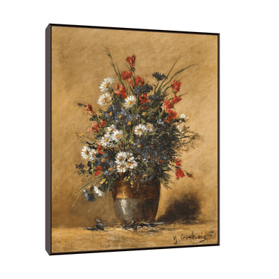 A Bouquet of Field Flowers, Eugène Henri Cauchois - ArtDeco Canvas