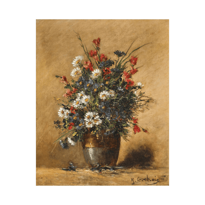 A Bouquet of Field Flowers, Eugène Henri Cauchois - ArtDeco Canvas