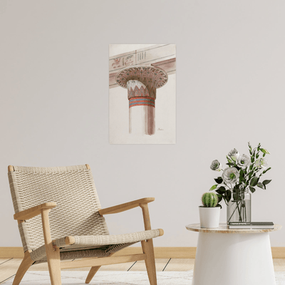 A Capital From Thebes, Friedrich Maximilian Hessemer - ArtDeco Canvas