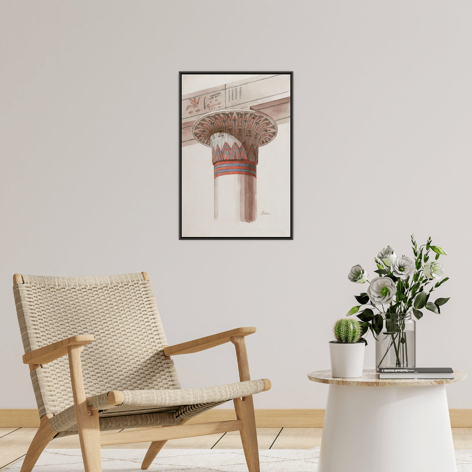 A Capital From Thebes, Friedrich Maximilian Hessemer - ArtDeco Canvas