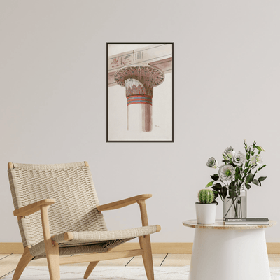 A Capital From Thebes, Friedrich Maximilian Hessemer - ArtDeco Canvas