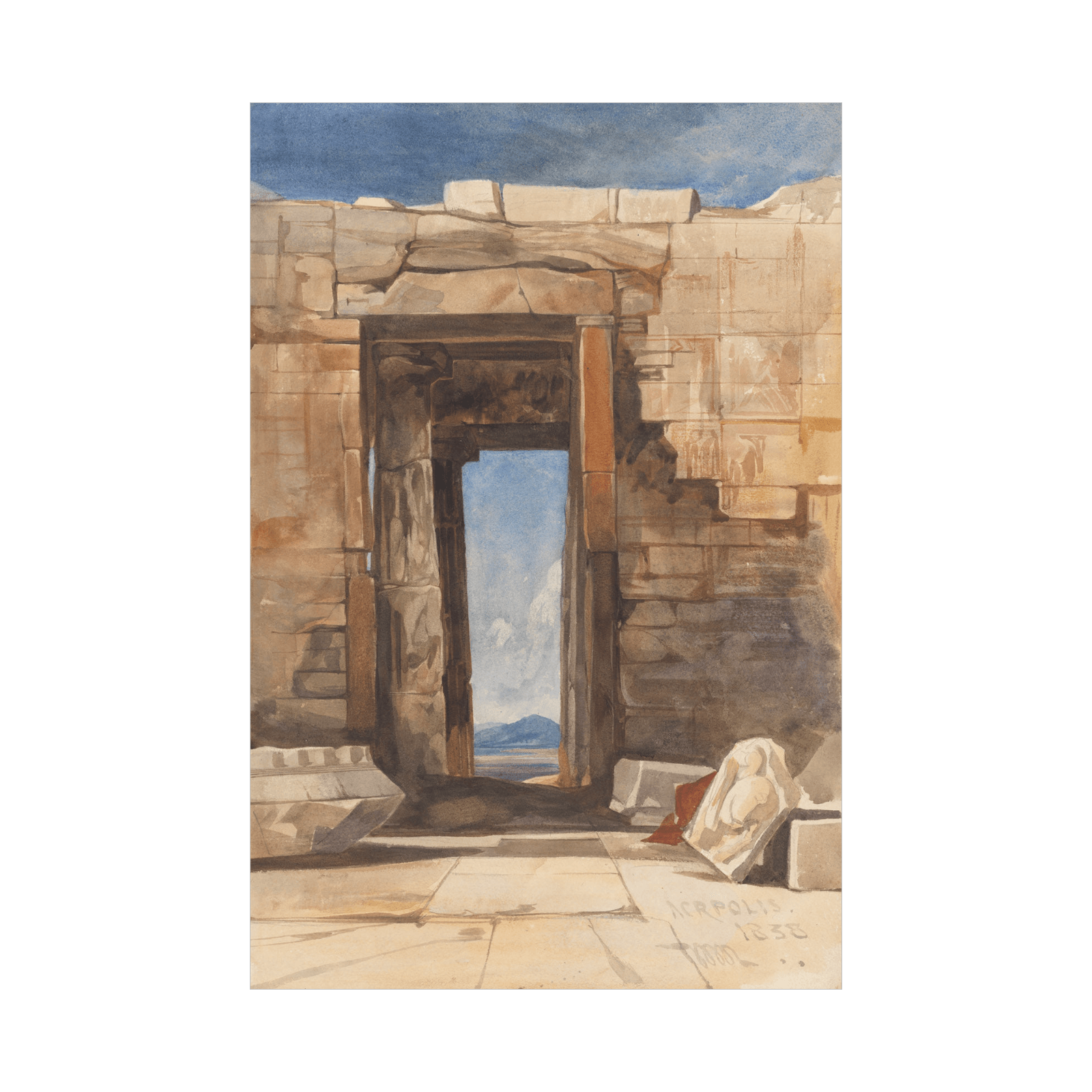A Doorway in the Acropolis, Athens, William James Müller - ArtDeco Canvas