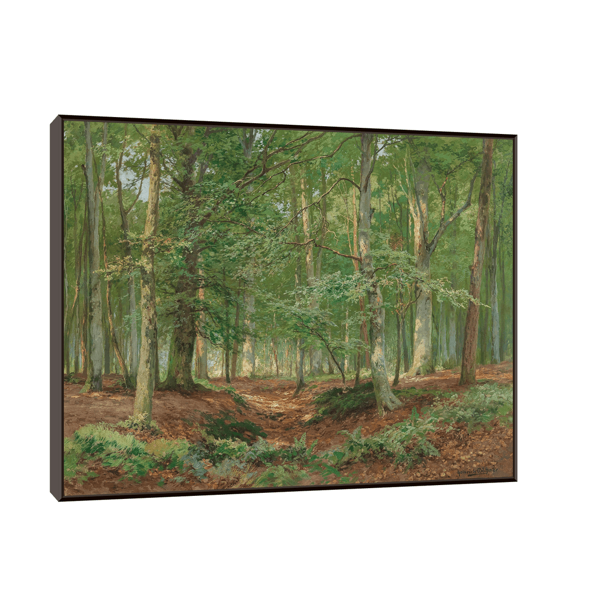 A Forest Glade, Heinrich Böhmer - ArtDeco Canvas