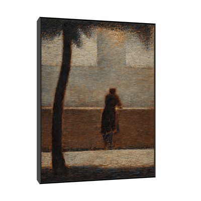 A Man Leaning on a Parapet, Georges Seurat - ArtDeco Canvas