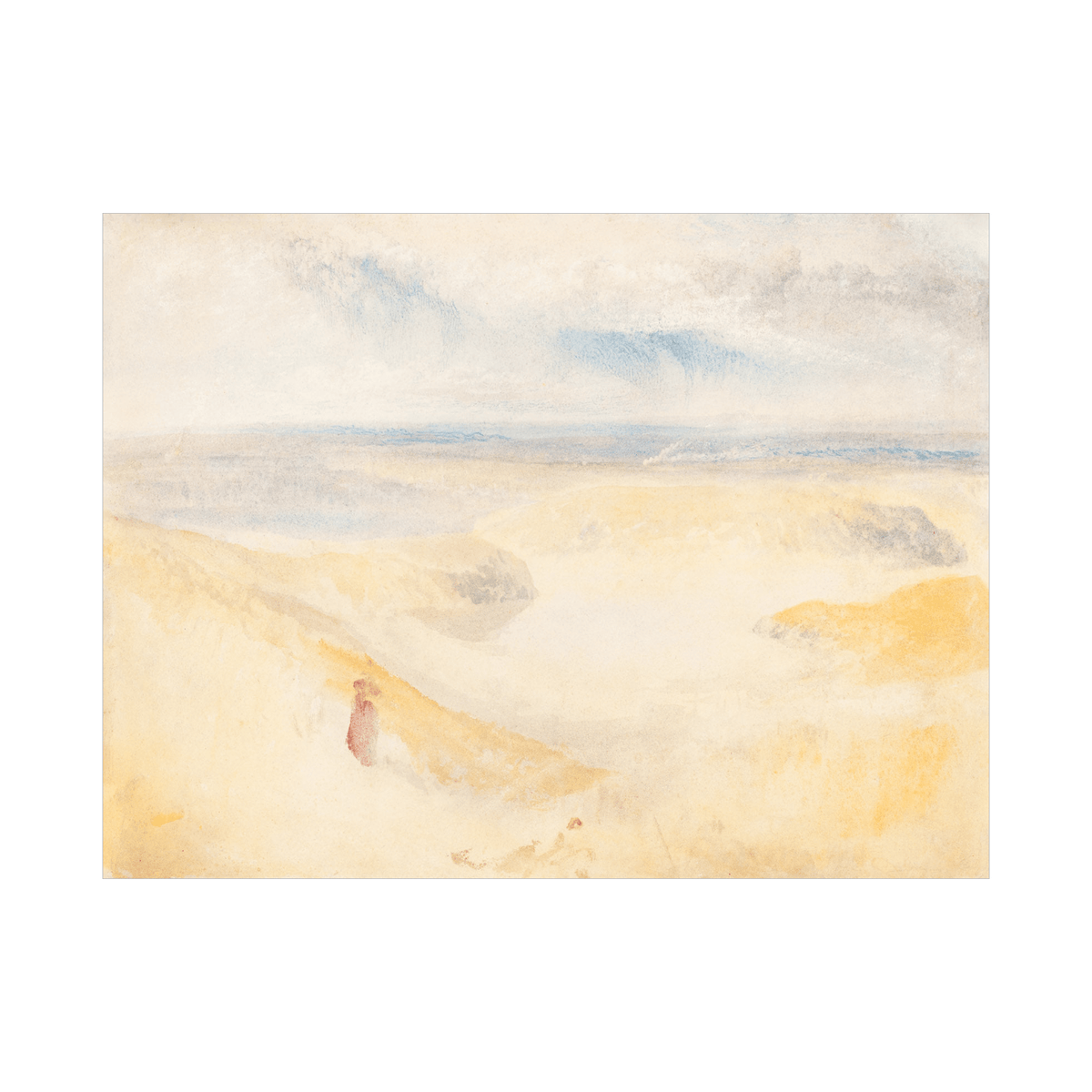 A Yorkshire River, Joseph Mallord William Turner - ArtDeco Canvas