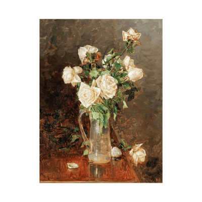 A bouquet of roses in a glass ewer, Yuliy Yulevich Klever Jr - ArtDeco Canvas