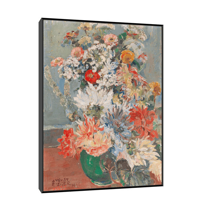 A bouquet of summer flowers, August Rieger - ArtDeco Canvas
