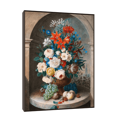A flower still-life, Joseph August Satory - ArtDeco Canvas
