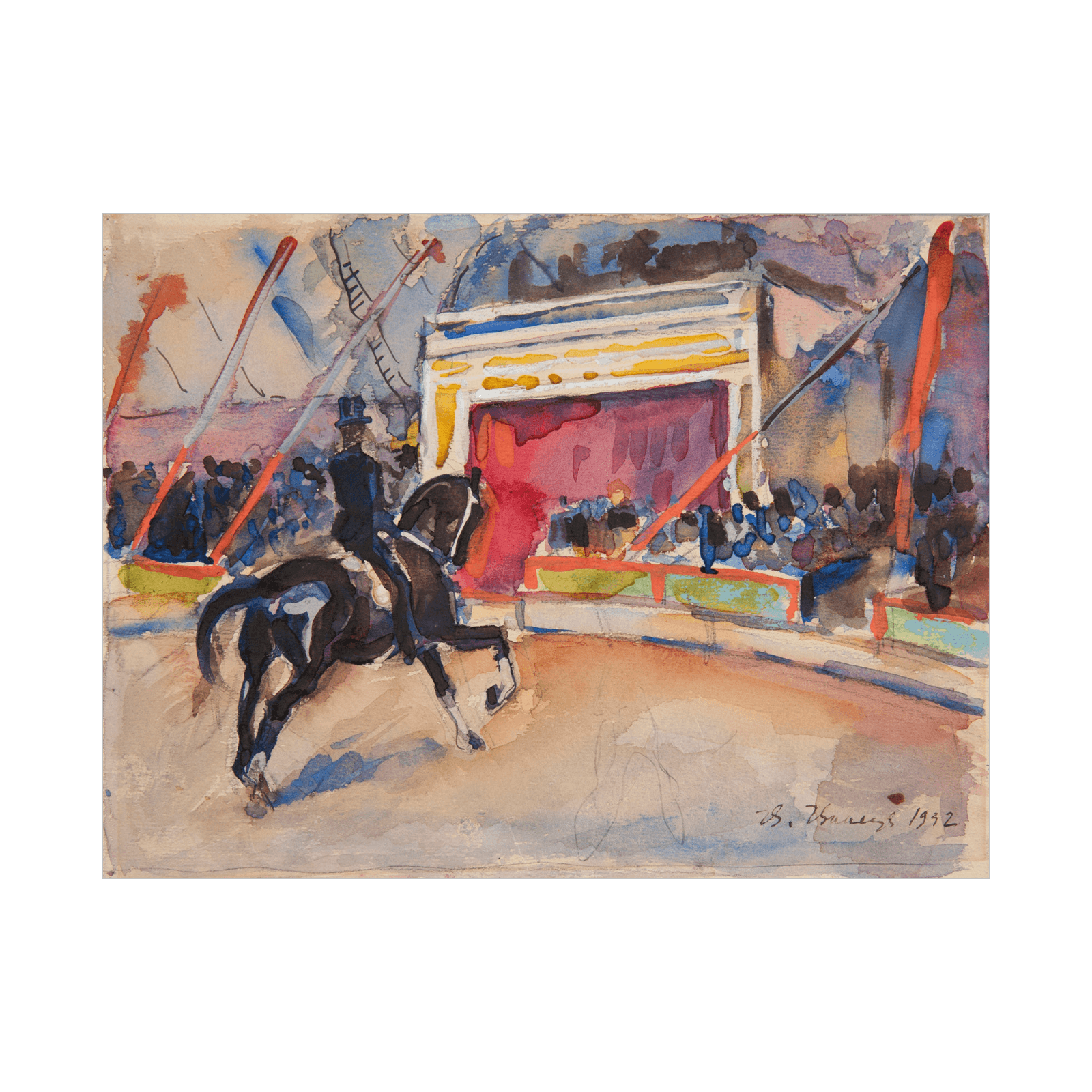 A scene from the circus, Ivan Ivanec - ArtDeco Canvas