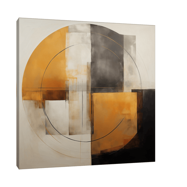 Abstract circle in Da Vinci style - ArtDeco Canvas