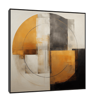 Abstract circle in Da Vinci style - ArtDeco Canvas