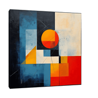 Abstract fractured forms - ArtDeco Canvas