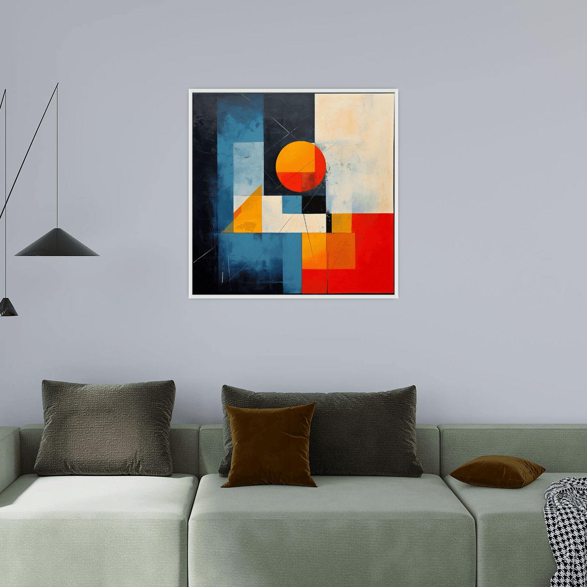 Abstract fractured forms - ArtDeco Canvas