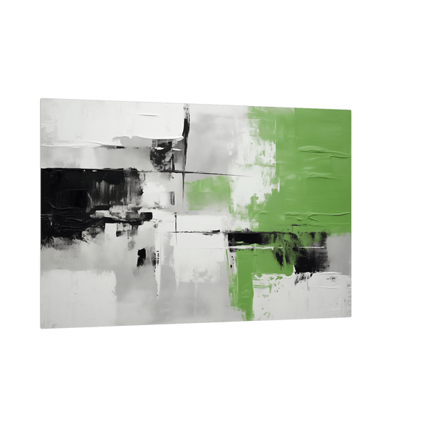 Abstract impression in black and green - ArtDeco Canvas