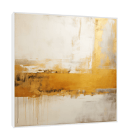 Abstract pattern in beige and gold - ArtDeco Canvas