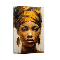 African woman in gold - ArtDeco Canvas