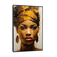 African woman in gold - ArtDeco Canvas