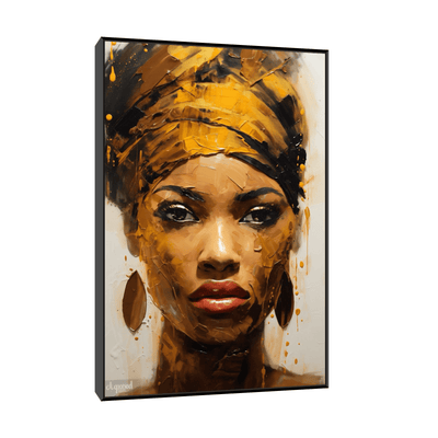 African woman in gold - ArtDeco Canvas