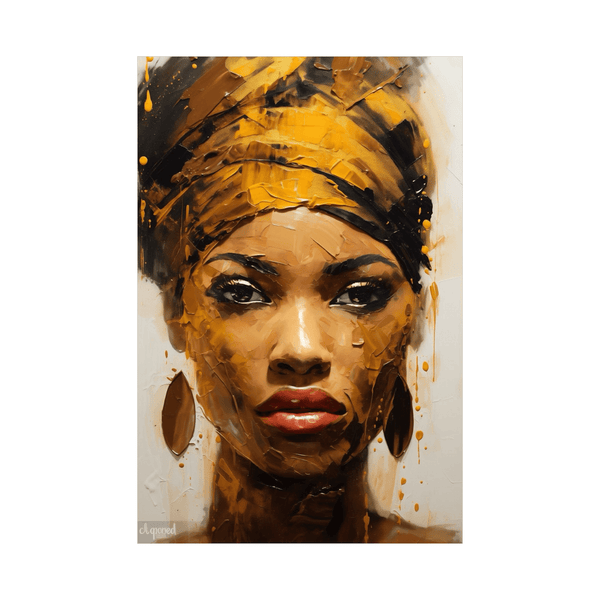 African woman in gold - ArtDeco Canvas