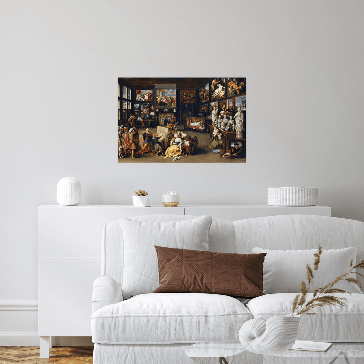 Alexander The Great Visits The Studio Of Apelles, Willem van Haecht - ArtDeco Canvas