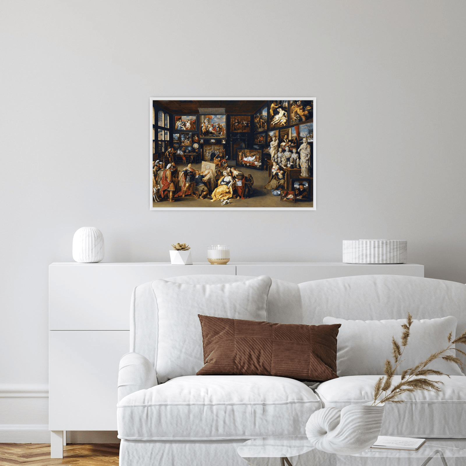 Alexander The Great Visits The Studio Of Apelles, Willem van Haecht - ArtDeco Canvas